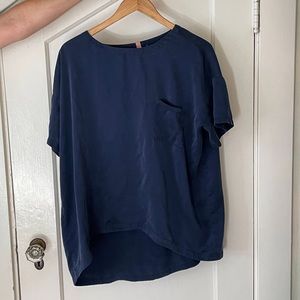 Lunya washable silk navy pajama set